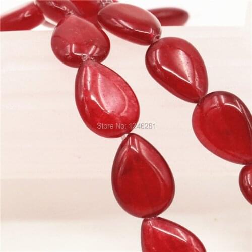 13x18mm Hot Sale Red Sardonyx Stone Crystal Tears DIY 15inch Jewelry Making Loose Beads Women Girls Christmas Gifts Wholesale