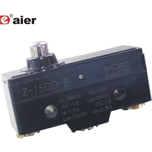 20PCS Z-15GD-B 15A 250VAC Basic Micro Limit Switch Screw Terminals With Short Spring Plunger