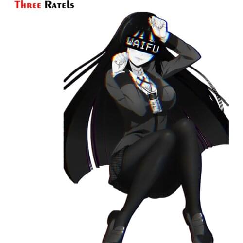 Three Ratels FC452 Yumeko Waifu Cartoon 3D Stickers For Car Macbook Anime Decal