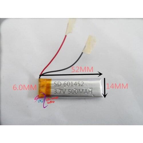 601452 061452 MP3 MP4 recorder Bluetooth headset 3.7V tablet battery