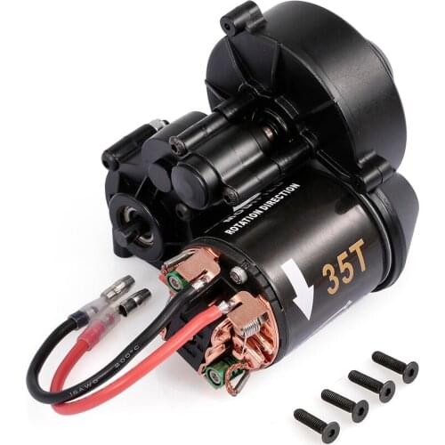 AUSTAR 540 35T RC Brushed Motor with Gear Box for 1/10 Axial SCX10 RC4WD D90 Crawler Climbing RC Car