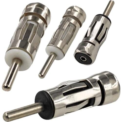 Car Vehicles Radio Stereo ISO To Din Aerial Antenna Mast Adapter Connector Plug for Car Radio Stereo Autoradio Fit Most Types