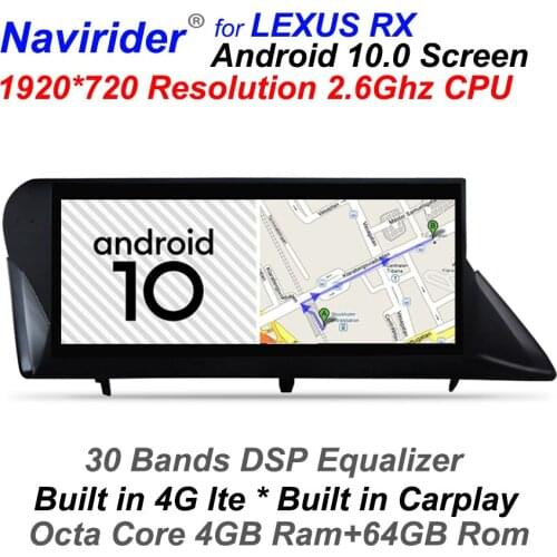 Car Android 10.0 AutoRadio For LEXUS RX RX270 RX300 RX330 RX350 RX400h RX450h RX350L RX450hL GPS Navigation Bluetooth Head Unit