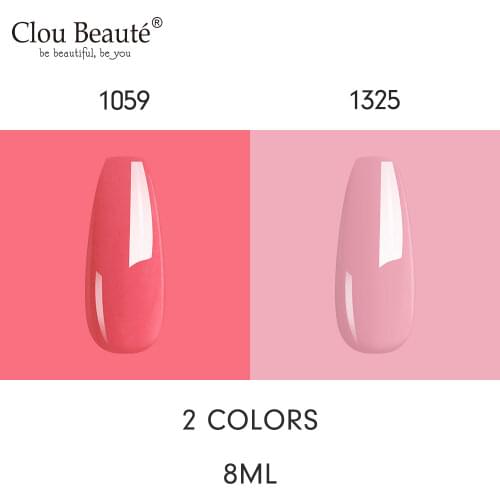 Clou Beaute 2pcs Gel Nail Polish Base Top Coat Gel Lacquer Varnishes Gel Polish Set Manicure for Nails Semi Permanent Gellack