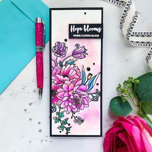 Colored Flowers Spring Metal Cutting Dies and Stamps DIY Scrapbooking Card Stencil Paper Cards Handmade Album Stamp Die