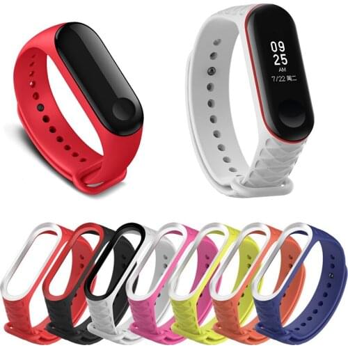 For Xiaomi Mi Band 3 4 strap sport Silicone watch wrist Bracelet miband3 strap accessories bracelet smart for Xiaomi mi band4