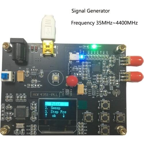 35MHz-4400MHz RF Signal Generator ADF4351 Module Sweep Frequency Generator PLL With OLED Display