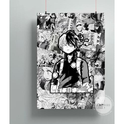 Canvas Anime Todoroki My Hero Academia Pictures Home Manga Decoration Paintings Poster HD Prints Wall Art Modular Living Room