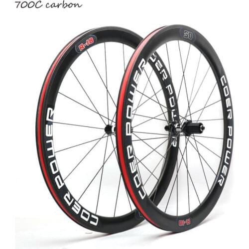 700c 4 bearings full carbon knife 50 mm wind break road bike wheel set ratchet wheel