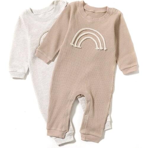 Newborn Boy Girls Romper Full Sleeve Cartoon Infantil Baby Clothes 100% Cotton Baptism Kids Oearalls 0-18 Months Baby Clothes