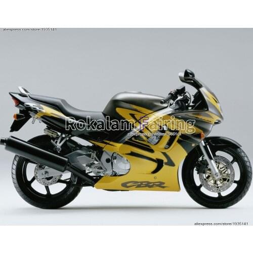 Body Kit For Honda CBR600 F3 1997 1998 CBR600F3 97 98 CBR 600F3 Yellow Black Motorcycle Fairing (Injection molding)