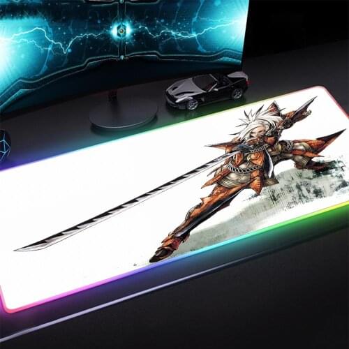 RGB gaming mouse pad computer gaming mouse pad PC laptop keyboard desktop carpet large gaming rubber non-slip mouse pad 40X90CM