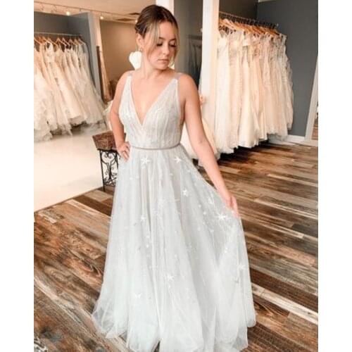 Lace Wedding Dress A-Line Wedding Dress Sleeveless Rustic V-Neck Cheap Floor Length Elegant Custom Made Vintage Robe De Mariee