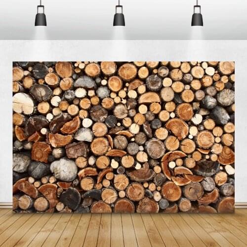 Laeacco Wood Timber Stem Grunge Portrait Photography Backdrops Photographic Backgrounds Christmas Decor Photocall Photo Studio