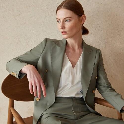 Женские брючные костюмы с пиджаком LEOSOXS China At AliExpress