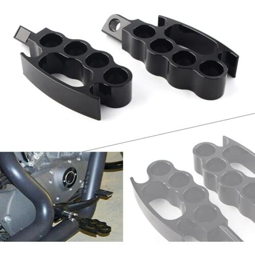 Motorcycle Black Male Mount Footpegs Footrests Knuckle Foot Pegs Rest for Harley XL Sportster 883R 883N Dyna Fat Boy Softail