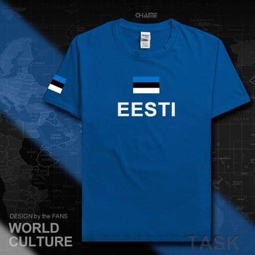 Estonia Estonian men t shirts fashion 2017 jersey nation team 100% cotton t-shirt clothing tees country sporting flags EST Eesti