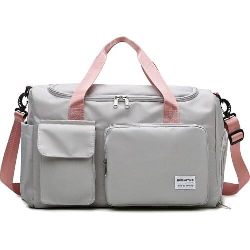 Brand Nylon Waterproof Travel Bag Lady High-capacity Yoga Bags Designer Gym Pack Men Outdoor Pink Duffle Bag Women Luggage Packs