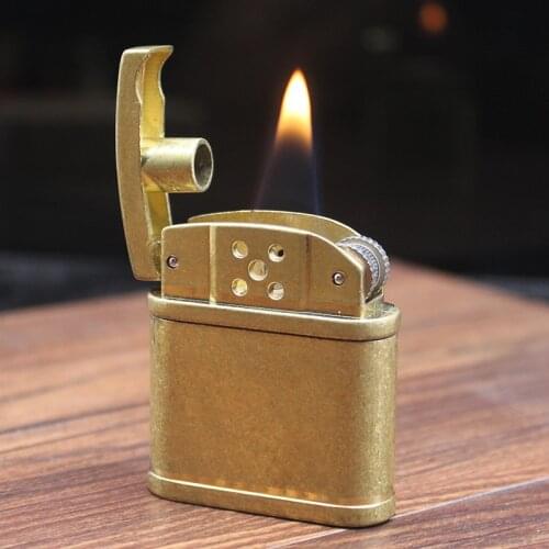 New Kerosene lighter highly sealed trench retro classic nostalgic compact grinding wheel creativity cigarette metal lighter
