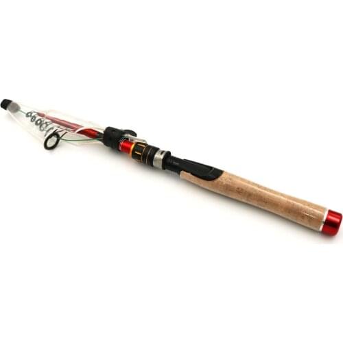NEW 1.6m 1.8m 2.1m 2.4m 2.7m lure rod Carbon Fishing Rod Telescopic wooden handle Spinning Fishing Rod Travel Fishing Tackle