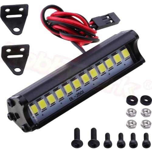 RC Rock Crawler Truck LED Light Bar Spotlight Dome Light Simulation for Traxxas Trx-4 Trx4 Axial SCX10 90046 D90 Tamiya CC01 KM2