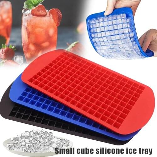 Ice Cube Tray 160 Grids 1x1cm Silicone Ice Cube Maker DIY Creative Small Ice Cube Mold Square Shape Kitchen Accessories