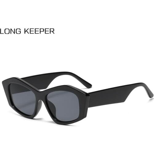 Irregular Polygon Cat Eye Sunglasses For Women Brand Designer Vintage Punk Sun Glasses Men Trendy Hip-hop Eyewear Oculos de sol