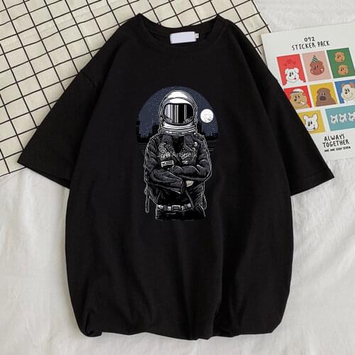 Punk Streetwear Cool Motorcyclist Printed Mens Tee Shirt Street Casual T-Shirt Sport Oversize T-Shirts Style Breathable Men Top