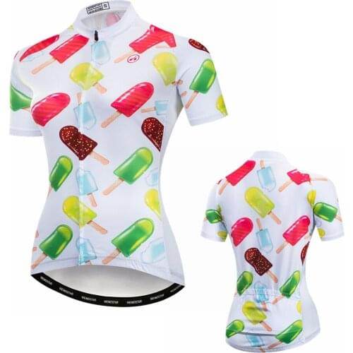 Weimostar Team Cycling Jersey Women Summer Short Sleeve mtb Bike Jersey Maillot Ciclismo Outdoor Racing Sport Bicycle Shirt ice