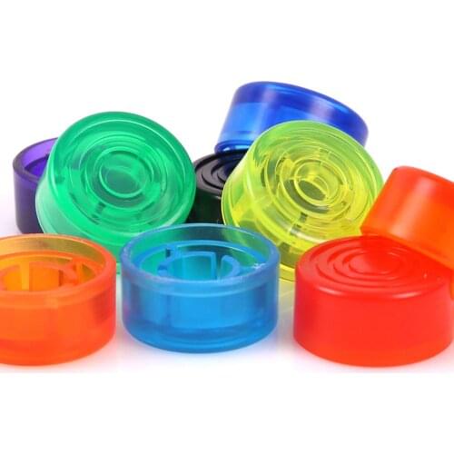 10 Pcs Guitar Effect Footswitch Topper Foot Nail Cap Pedal Topper Anti-Slip Colorful Protection Cap for Guitar Pedal Effect