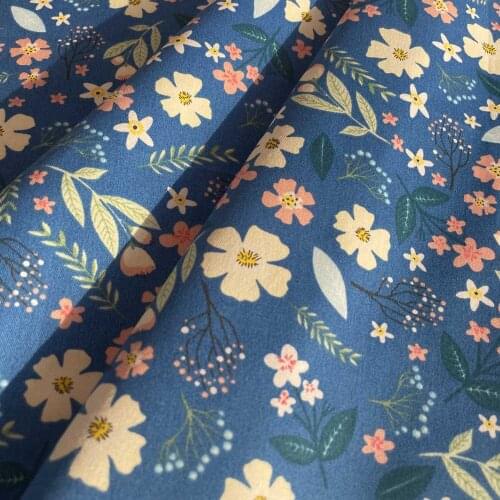 100% Cotton Fabric Flower Printed Cloth Handmade DIY Textile Fabric Sewing Material Patchwork Needlework Fabric 40*50cm