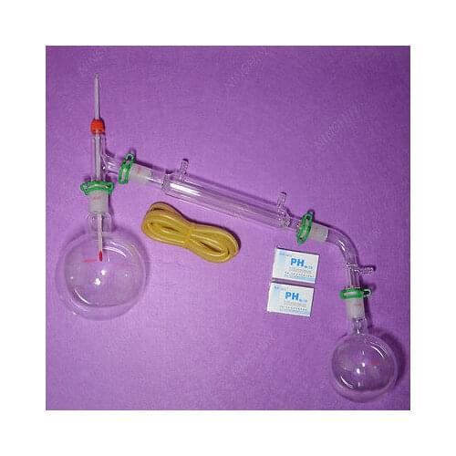 1000ml Glass Distillation Apparatus,24/40 Joints,Chemistry Lab Glassware Unit
