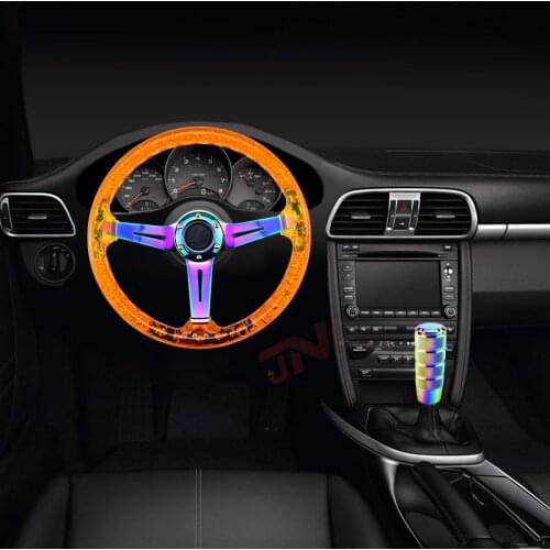 14inch Steering wheel with Neo Spoke and Horn Button Bubble Racing Wheel