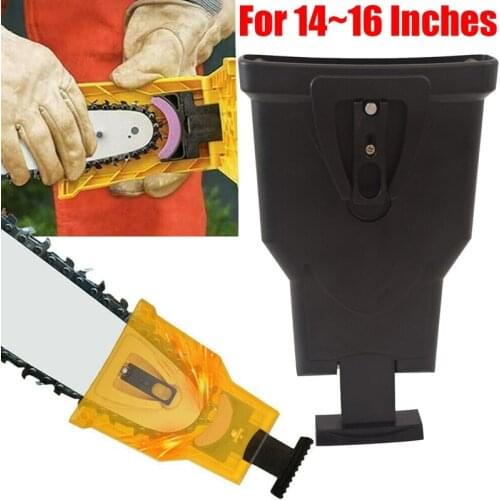 Easy Chainsaw Teeth Chain Power Sharp Sharpener File Bar-Mount Sharpener For 14~16 Inches Guide Plate Woodworking Chain
