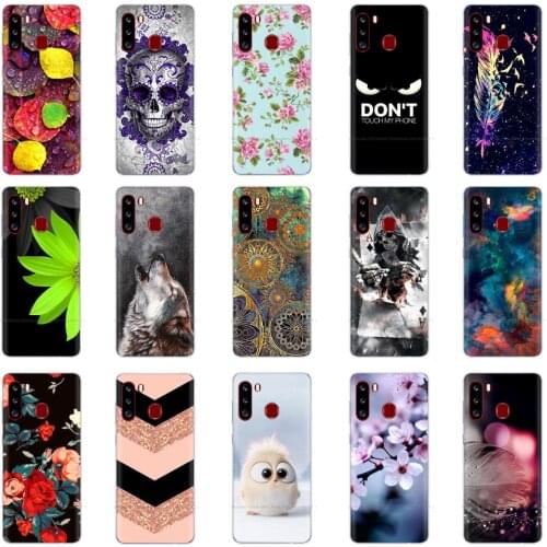 Coque for Samsung Galaxy A21 Case A21s Soft Silicone Printed TPU Phone Case for Samsung Galaxy A21S Case 6.5" A 21S A21 S Cover