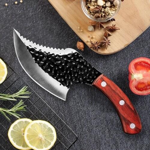 5 inch Boning Kitchen Knife Handmade Forged Chef Knife Vegetable Cutter Meat Cleaver Killing Fish Slaughtering Knife