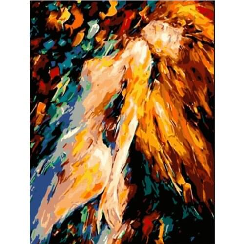 Pretty Woman figures Kits Oil Painting By Numbers For Adults Paints By Numbers Canvas Painting 40x50cm DIY Gift Home Decor