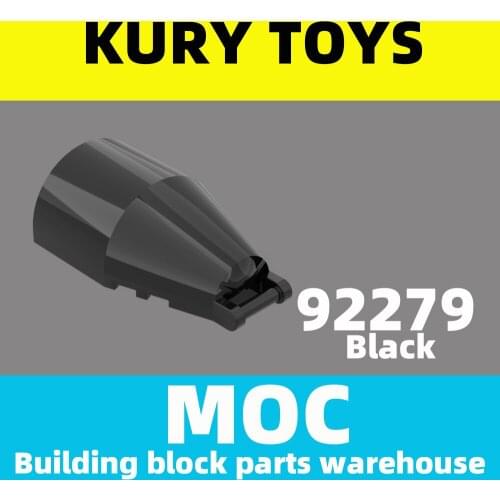Kury Toys DIY MOC For 92279 100pcs Building block parts For Windscreen 7 x 4 x 2 Round with Bar Handle