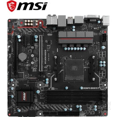 For MSI B350M MORTAR Motherboard Socket AM4 DDR4 For AMD B450M B450M M.2 USB3.0 Original Desktop Mainboard Used Mainboard