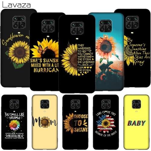 Lavaza K125 Small Daisy Sunflower TPU Soft Case for Redmi Note 5 6 6A 7 7A 8 8T 8A 9 9A 9C 9S K20 K30 Poco X2 Pro Max