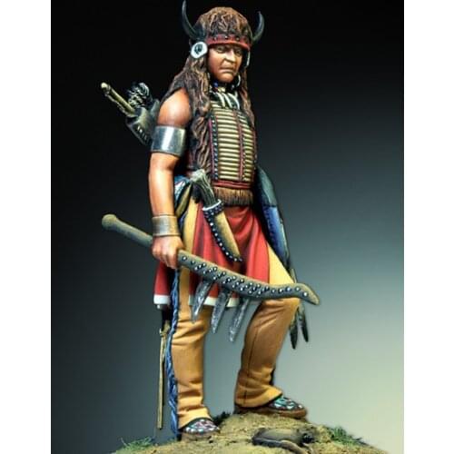 Sioux warrior indigenous Amerindian 54mm
