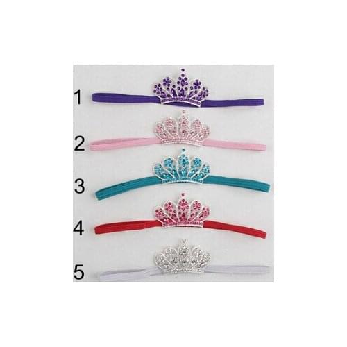 New 2018 Newborn Baby Girls Rhinestone Crown Headbands Children Hair Accessories Baby Headband Headwear Baby Photo Prop