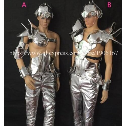 Novelty Stage Performance Clothing Nightclub Bar Party Christmas Decoration DJ Singer Clothes Suit Ballroom Costume