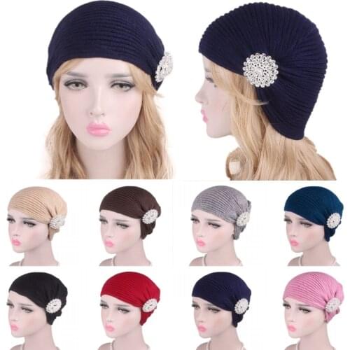 New Style Ladies Simple Beanie Hats Autumn Winter Warm Casual Knitted Hat Female Caps Girls Fashionable Baotou Cap Banquet Caps