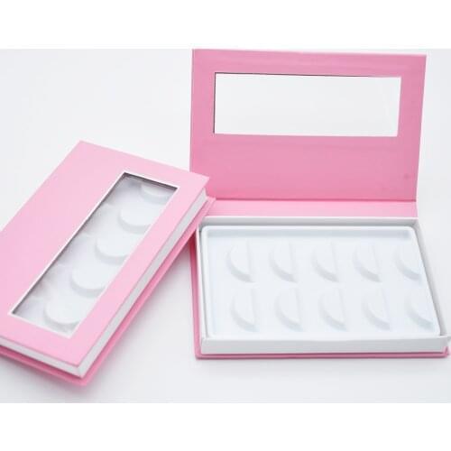 Bulk 40pcs/pack wholesale 5pairs of 3d mink lash boxes packaging eyelash box custom private logo faux cils fake strip empty case