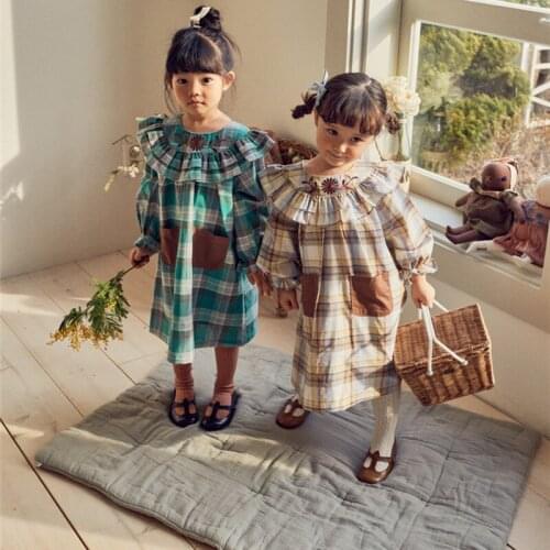 Girl Dress Kids Baby Gown 2021 Splicing Spring Autumn Toddler Outwear Party Wedding Princess Tutu Dresses Cotton Children Clothi