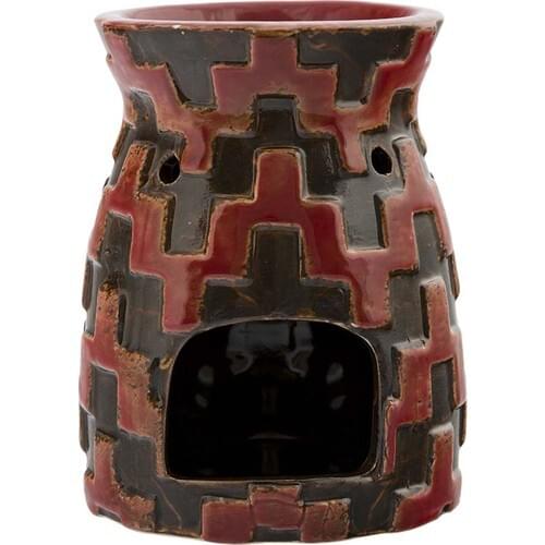 Vitale Polishing Ceramic Red Candle Holder