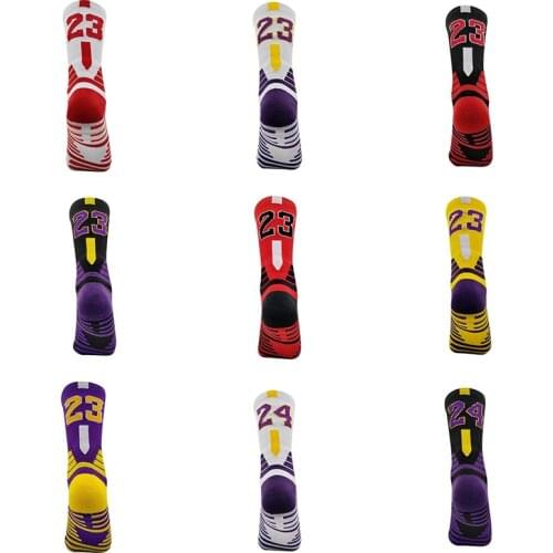 Professional Super Star Basketball Socks Elite Thick Sports Socks Non-slip Durable Skateboard Towel Bottom Stocking Socks