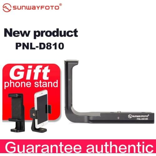 SUNWAYFOTO PNL-D810R Tripod Head Quick Release Plate For Nikon D810 D800 D800E Tripod Head L-bracket Quick Release Plate