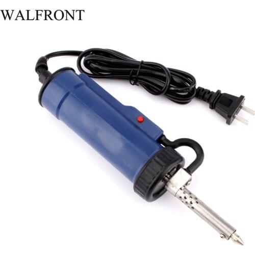 WALFRONT 30W 220V 50Hz Vacuum Desoldering Pump Electric Vacuum Solder Sucker Welding Desoldering Pump/Iron Gun sugador de solda